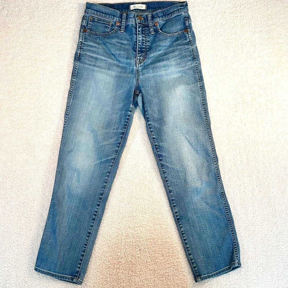 Madewell Jeans Women 29 Blue Stovepipe Casual Denim Straight Stretch Bohemian